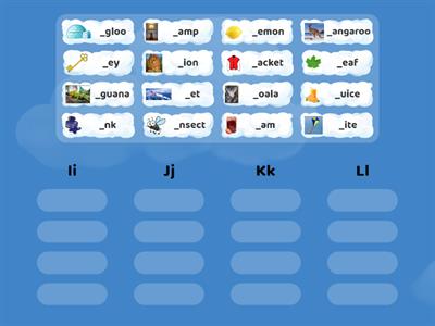 Oxford phonics Letters I J K L