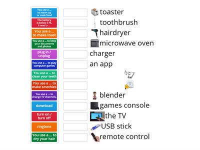 English class A2 unit 4 appliances