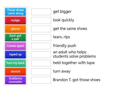 G4 ELA THOSE SHOE VOCABULARY