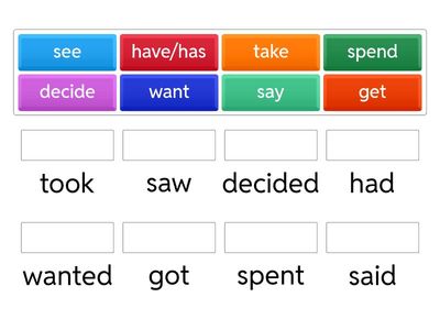 Regular/irregualr verbs