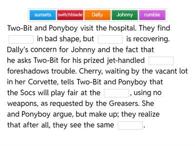 Chapter 8 Summary- The Outsiders