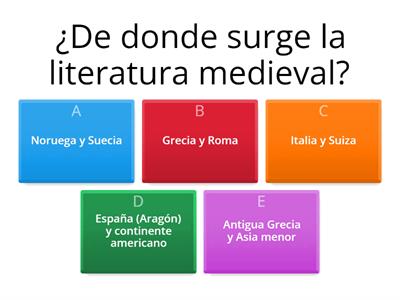 La literatura clásica y medieval 