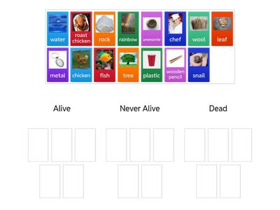 Alive/Never Alive/Dead sort