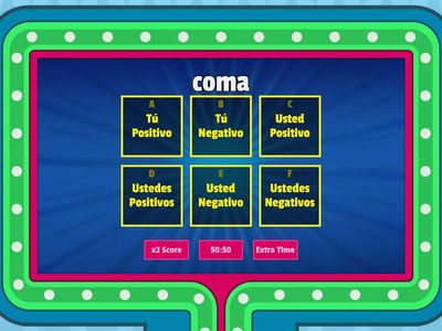 Mandatos  (Tú, Ud. y Uds.) 