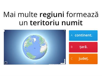 Test de evaluare geografie