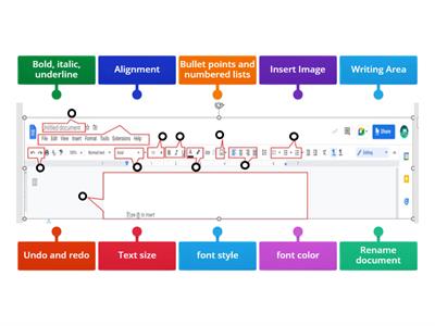 Google Docs toolbar