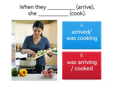 When+ simple past / past continuous