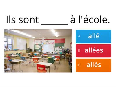 Le passé composé avec être