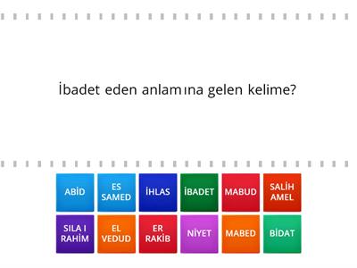 2.İBADET VE İNSAN