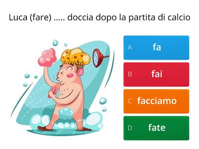 Coniuga il verbo FARE correttamente