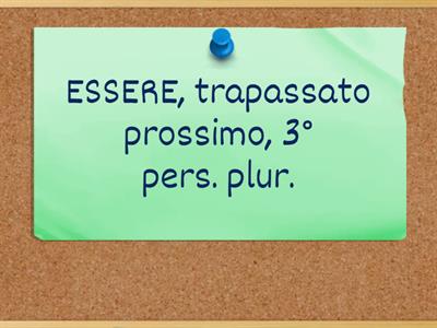 Modo indicativo: ripasso