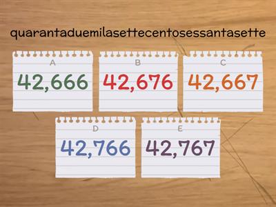 Large Numbers Game Show