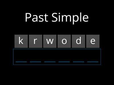  Past Simple vs Past Participle