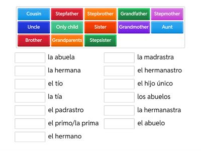 Y10 Spanish family revision