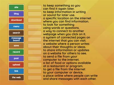 Internet nouns and verbs. Prepare 7. Unit 10