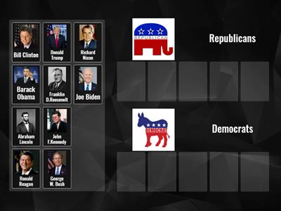  US elections -former presidents with names 