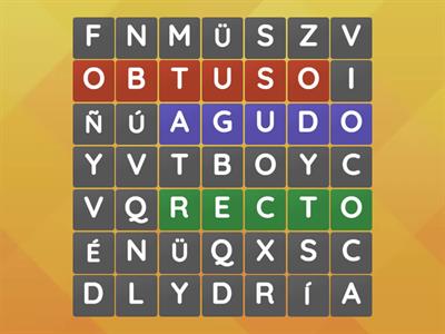 Sopa de letras ángulos