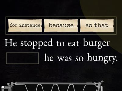 Fill in the gaps - Connectors