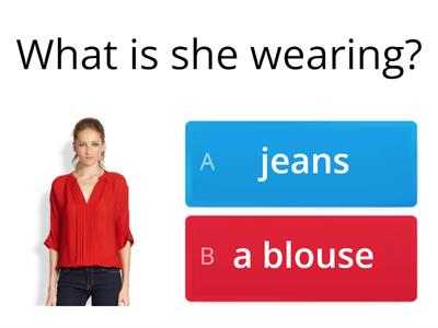What is he\she wearing?