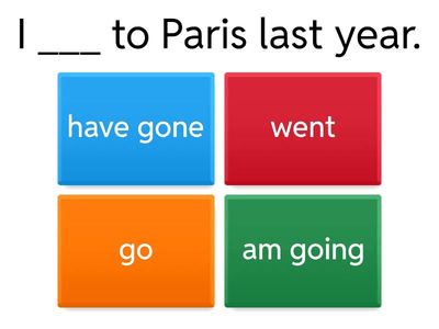 Past Simple vs Present Perfect Quiz