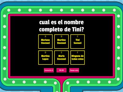 Datos sobre Tini Soessel