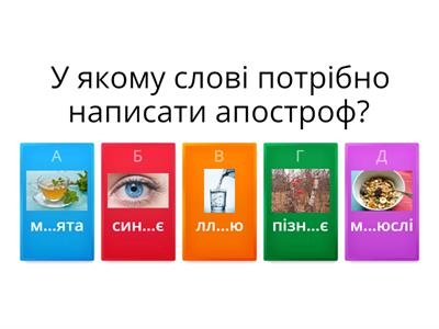 Правила вживання апострофа