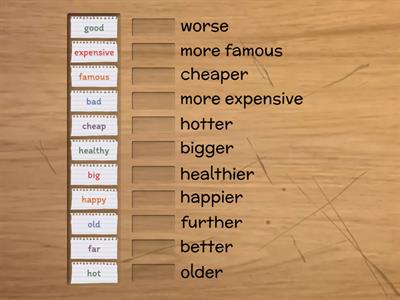 Comparative adjectives NEF ele 8a