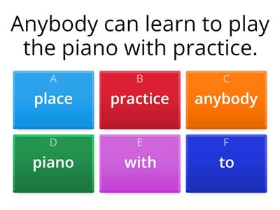 Indefinite pronoun practice