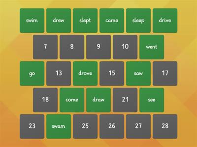 Past Simple: irregular verbs