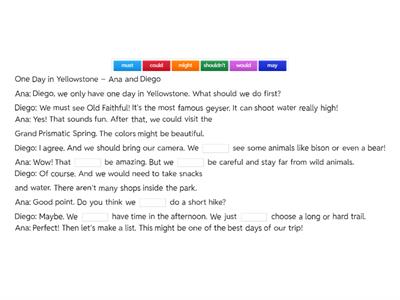 May, must, might, could, can, should, would