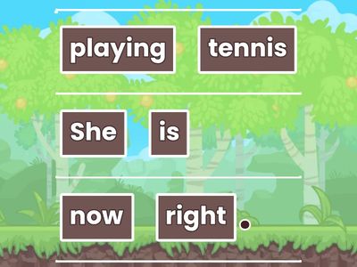 Fix the Sentences_Present Continuous - Affirmative & Negative Forms