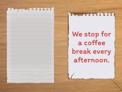 Present Simple/Continuous negative