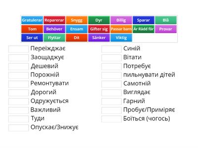 слова форм і фокус рівень  А1