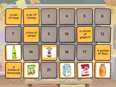 food containers - memory game