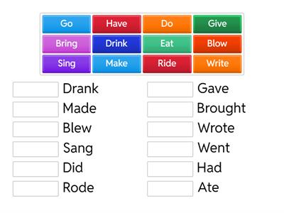 irregular verbs