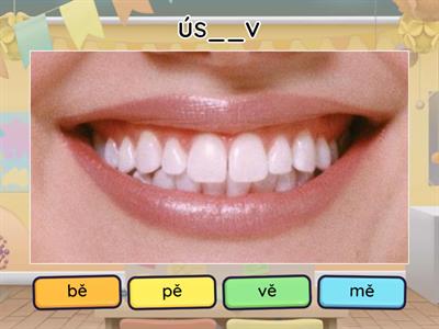 BĚ, PĚ, VĚ, MĚ - kvíz 