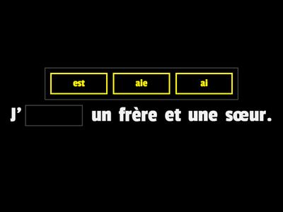 J&A Reconnaître et conjuguer le verbe avoir au présent.