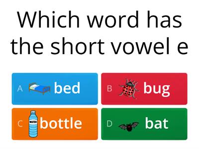 Short vowel e