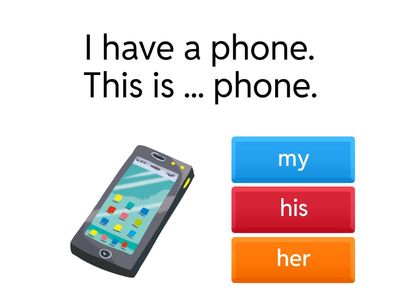 Possessive adjectives 