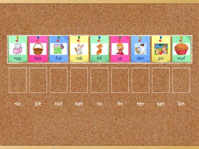 CVC 2 syllable words