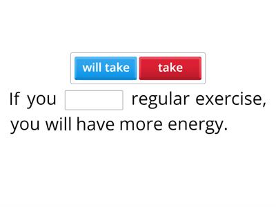First conditional