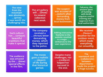 4D's Presentations vocab 1