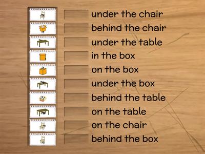 U2: Prepositions - in, on, under, behind