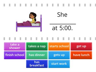 Third person - DAILY ROUTINE