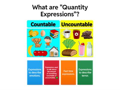  QUANTITY EXPRESSIONS QUIZ