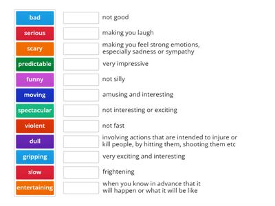 Adjectives to describe films 2