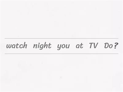 Questions with "Do/Does"