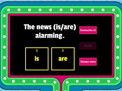 Subject - Verb Agreement / Amounts