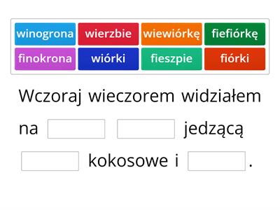 Głoska W i W' w zdaniu.