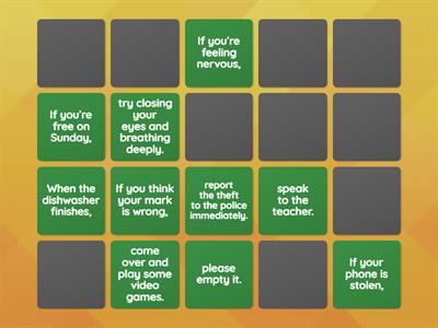 Zero and first conditional practice 1